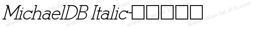 MichaelDB Italic字体转换